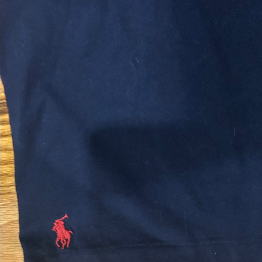 Ralph Lauren Navy Tee with Multicolor Embroidered Logo - Picture 4 of 5
